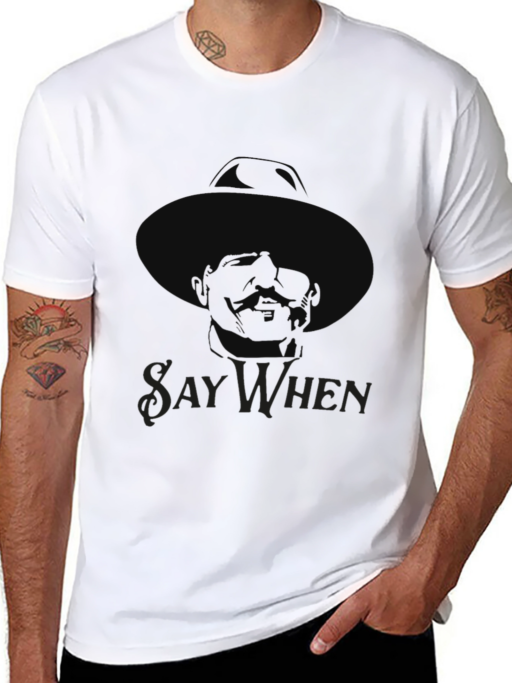Say When Doc Holliday T-Shirt - Black