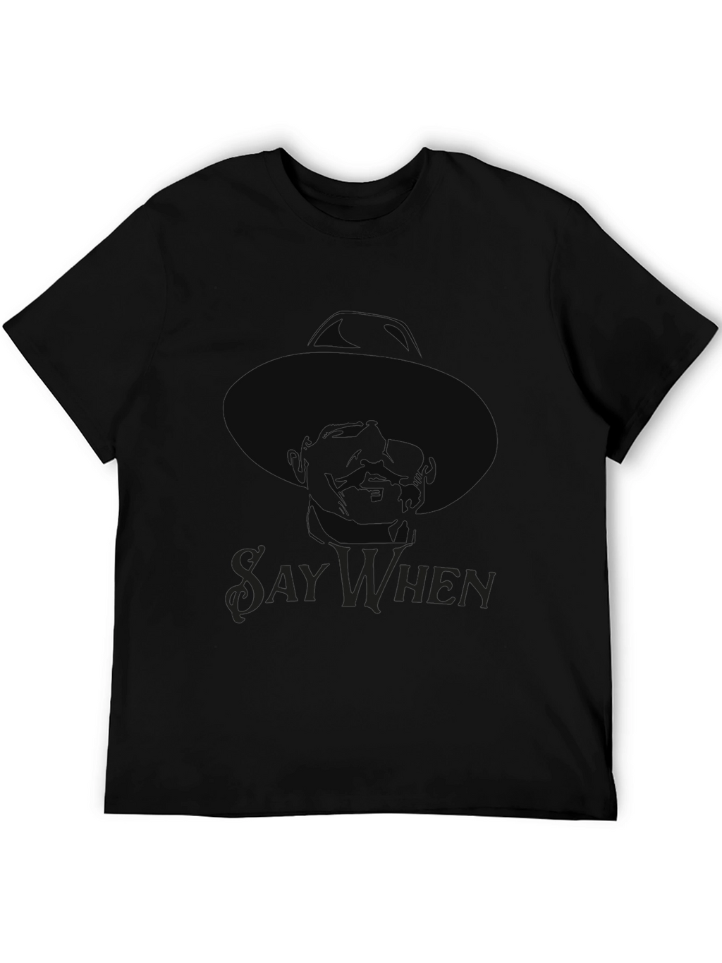 Say When Doc Holliday T-Shirt - Black