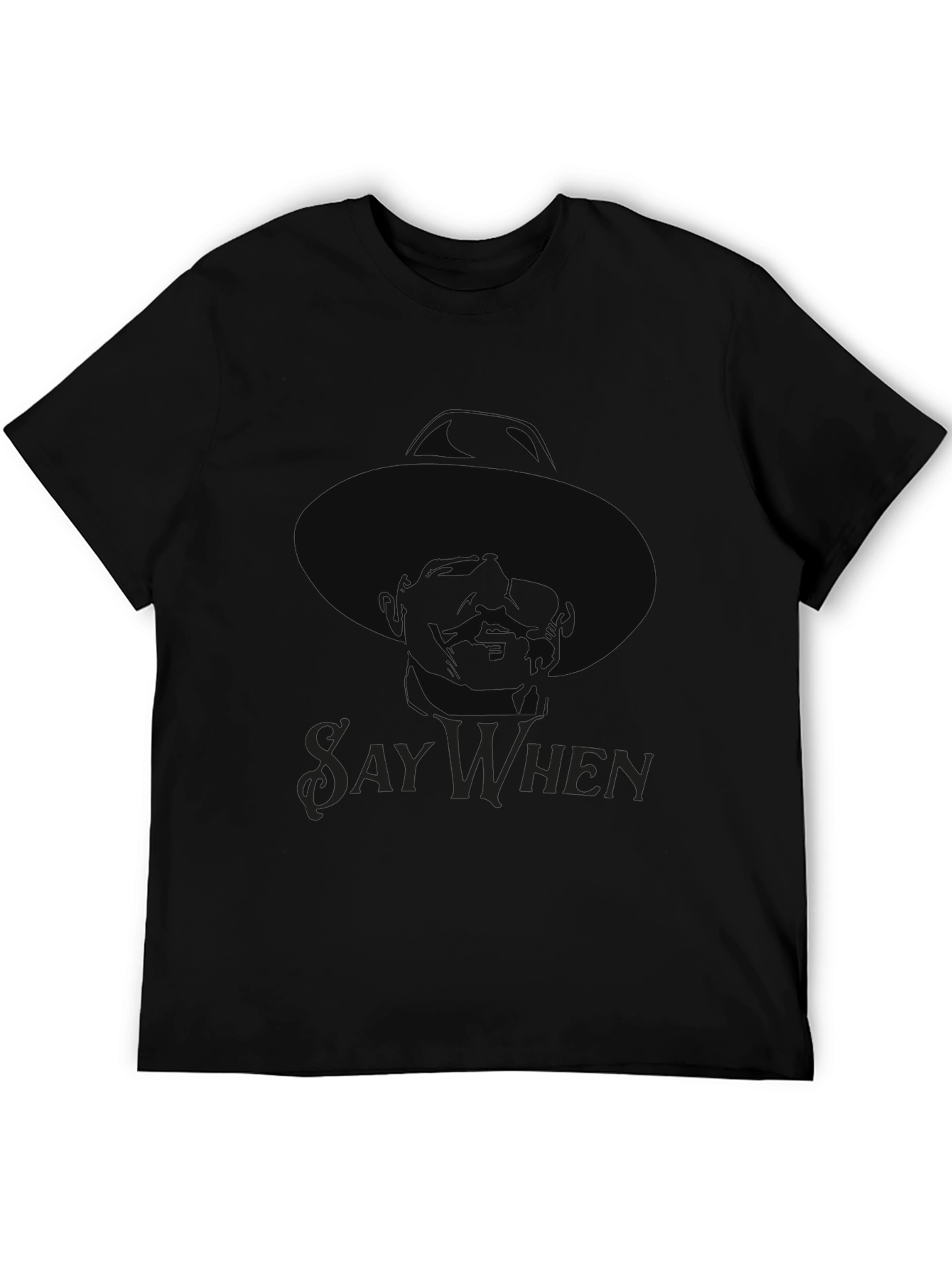 Say When Doc Holliday T-Shirt - Black
