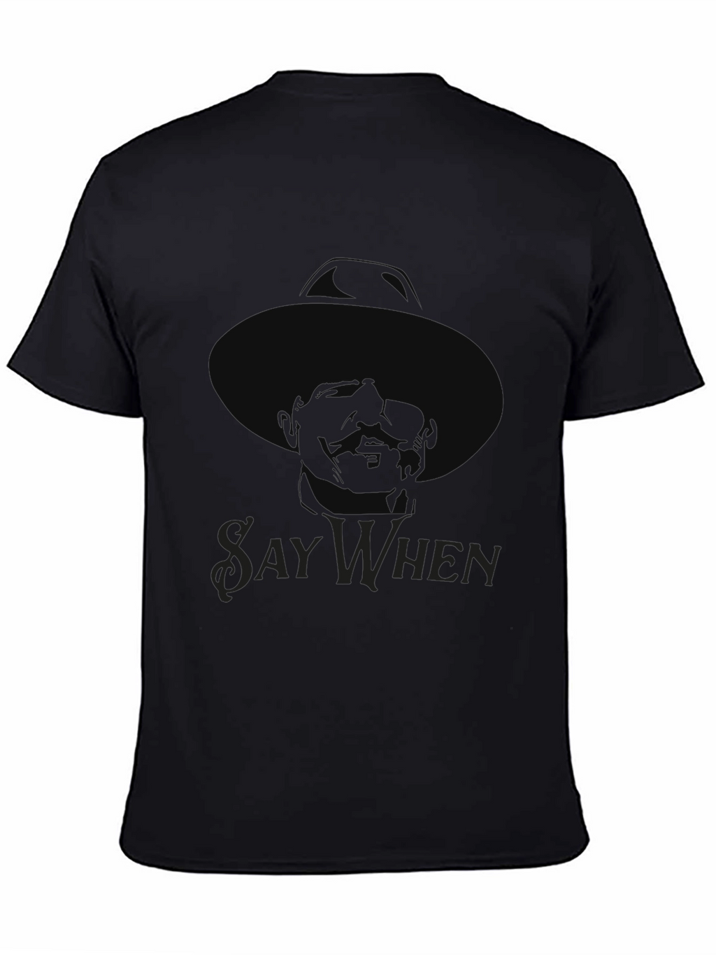 Say When Doc Holliday T-Shirt - Black