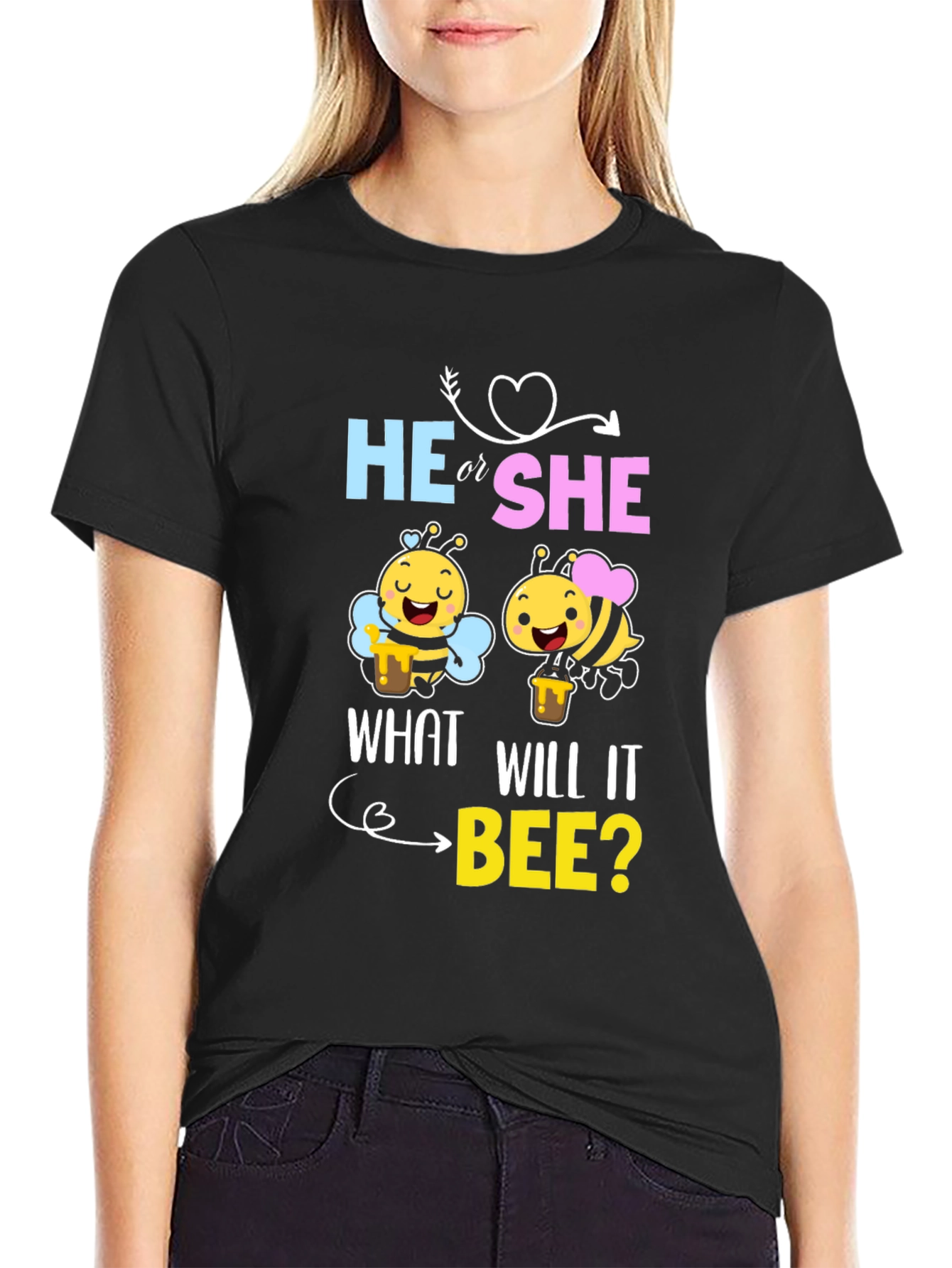 He or She What Will It Bee? Gender Reveal T-Shirt