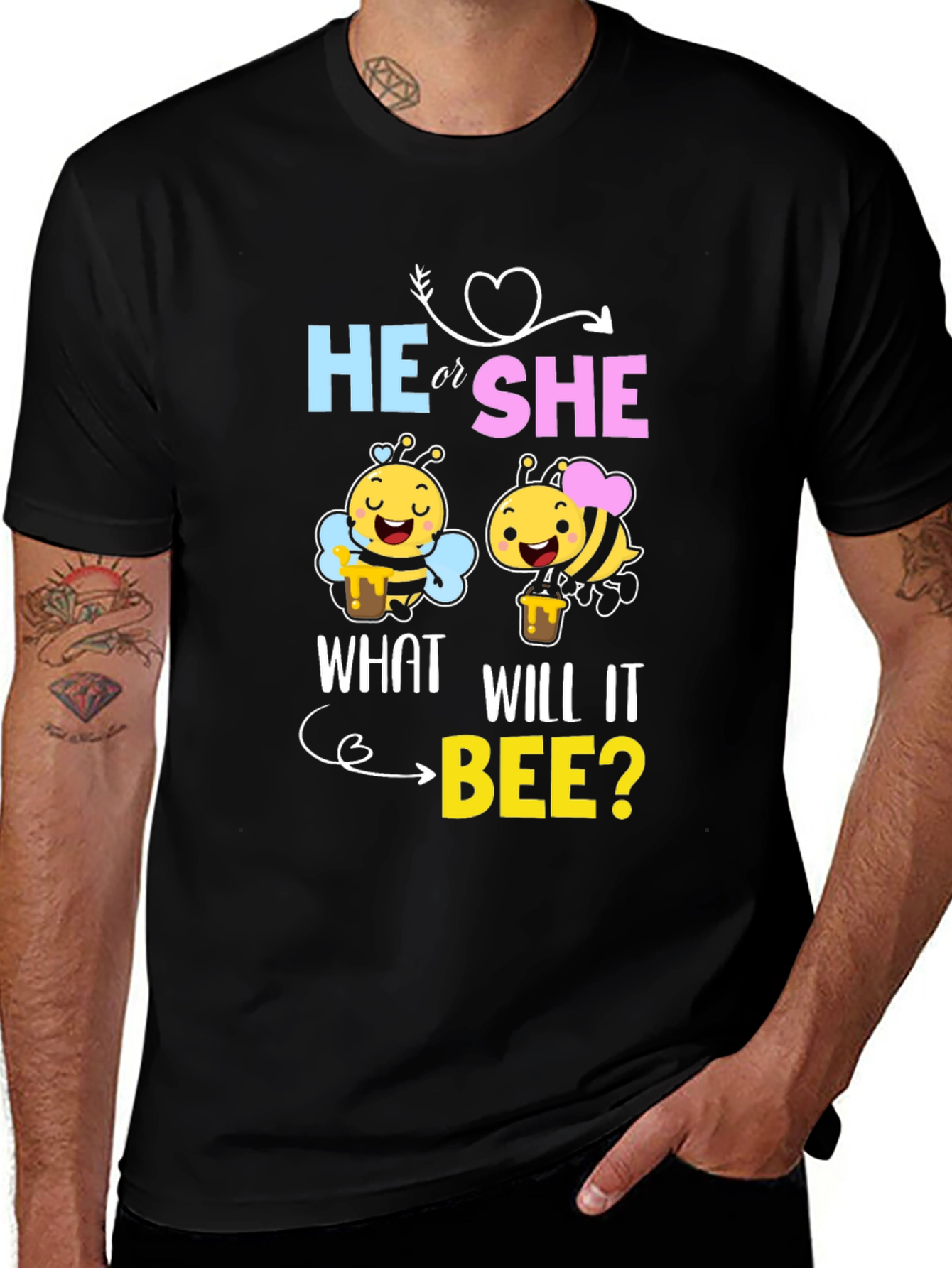He or She What Will It Bee? Gender Reveal T-Shirt
