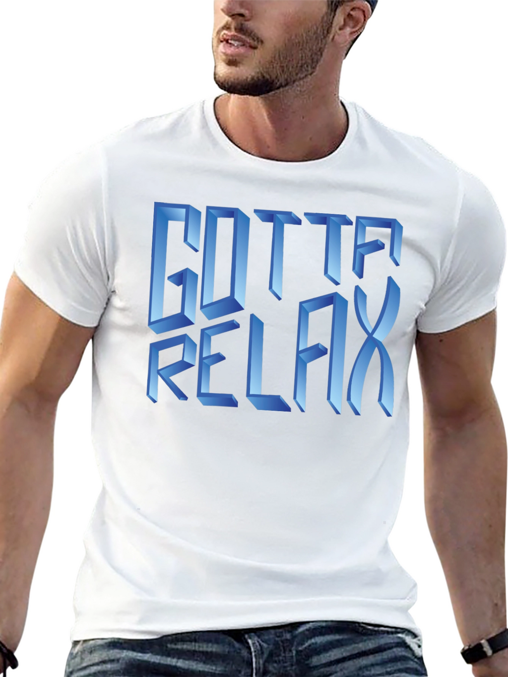Gotta Relax Graphic T-Shirt - Black