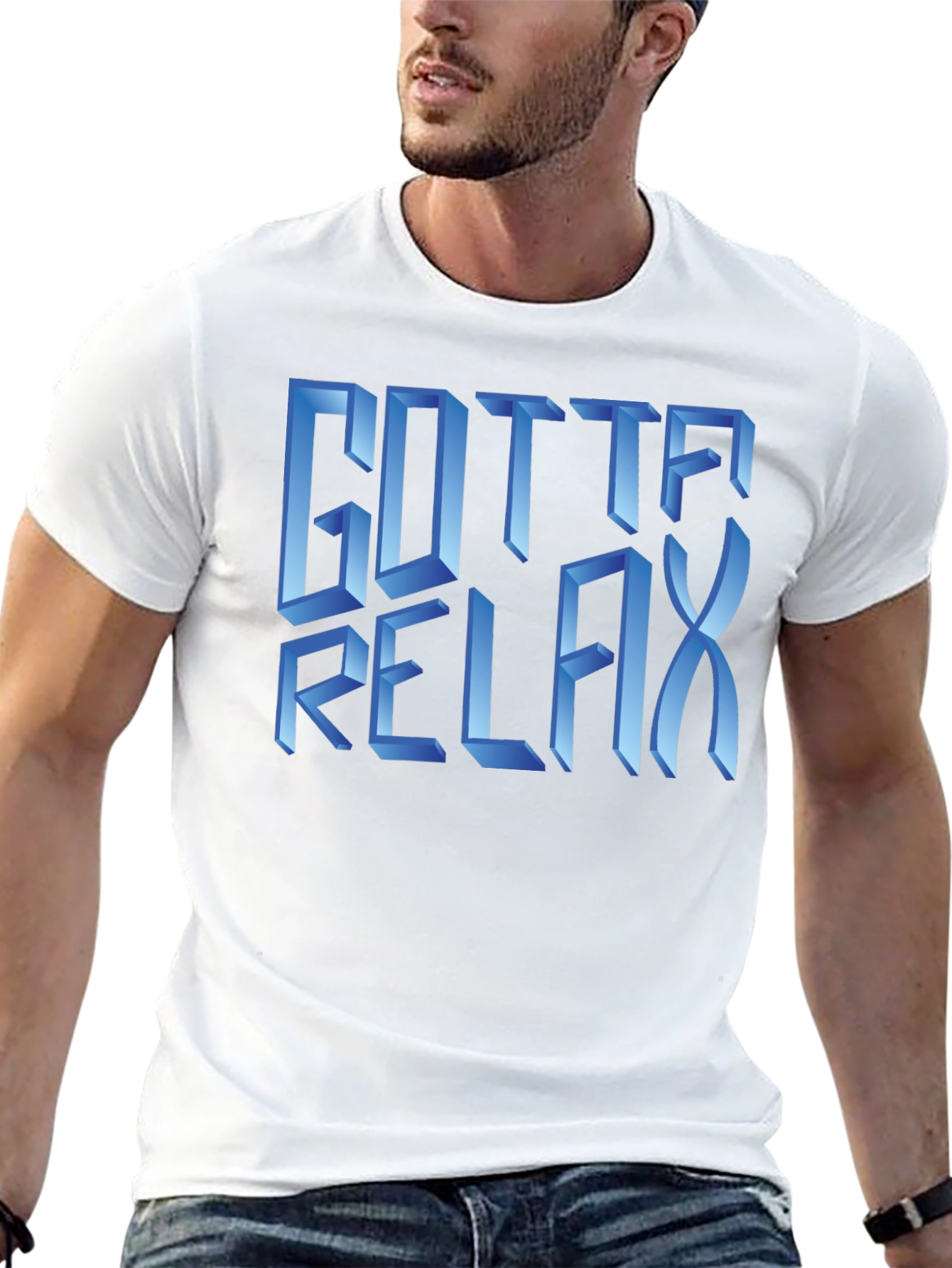 Gotta Relax Graphic T-Shirt - Black
