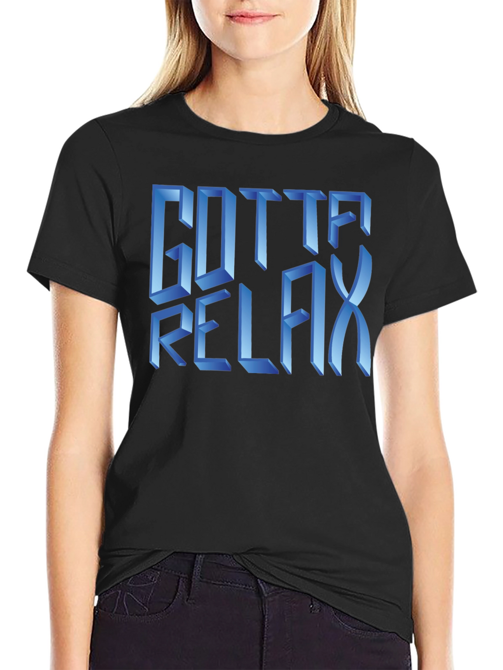 Gotta Relax Graphic T-Shirt - Black