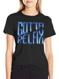 Gotta Relax Graphic T-Shirt - Black
