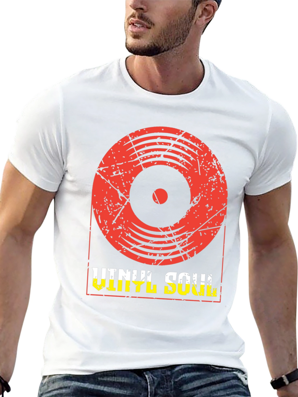 Vinyl Soul Graphic T-Shirt - Retro Music Tee