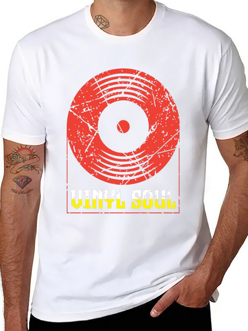 Vinyl Soul Graphic T-Shirt - Retro Music Tee