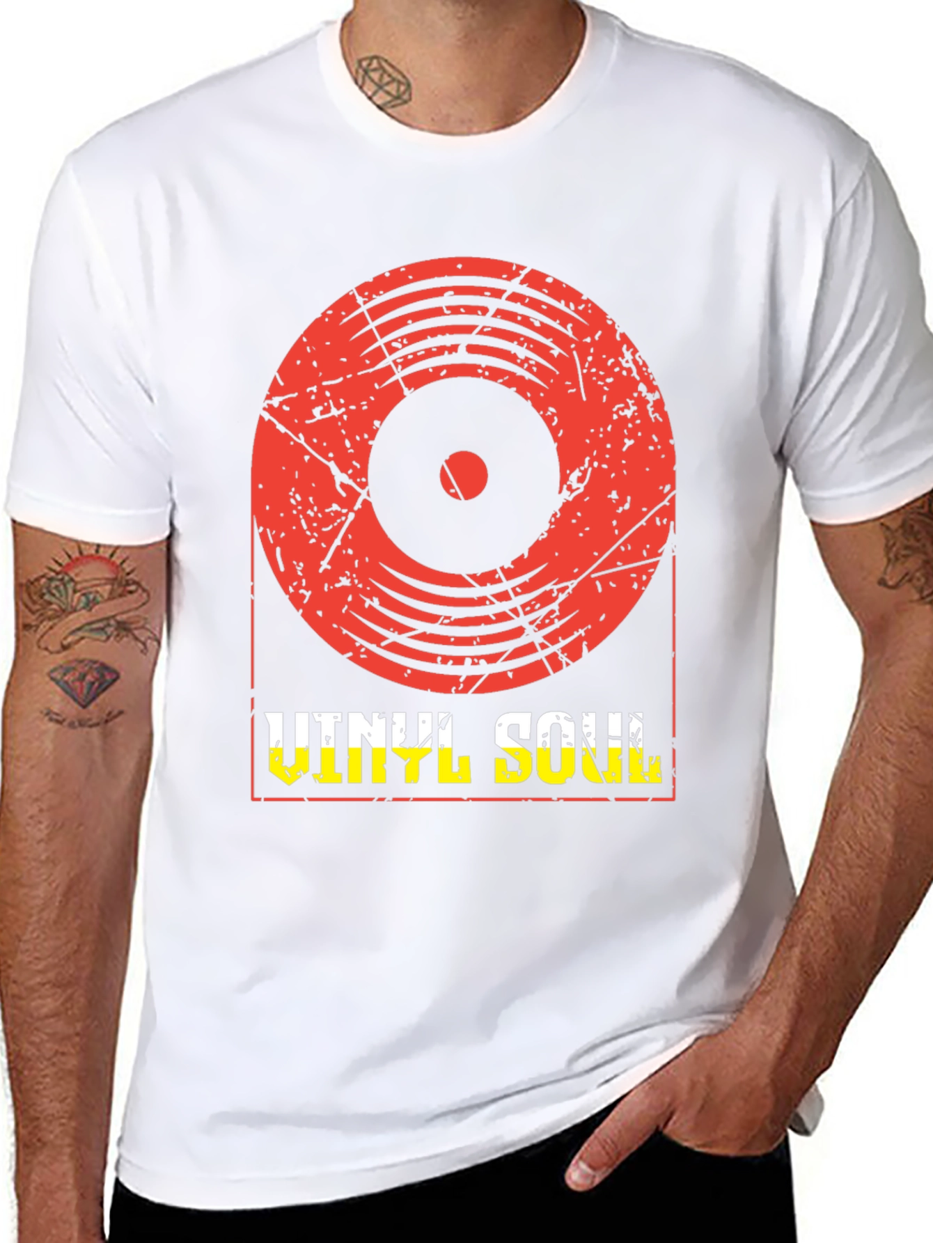 Vinyl Soul Graphic T-Shirt - Retro Music Tee