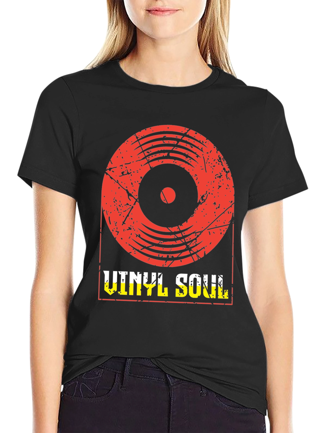 Vinyl Soul Graphic T-Shirt - Retro Music Tee