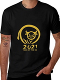 Year of the Ox 2021 Black T-Shirt