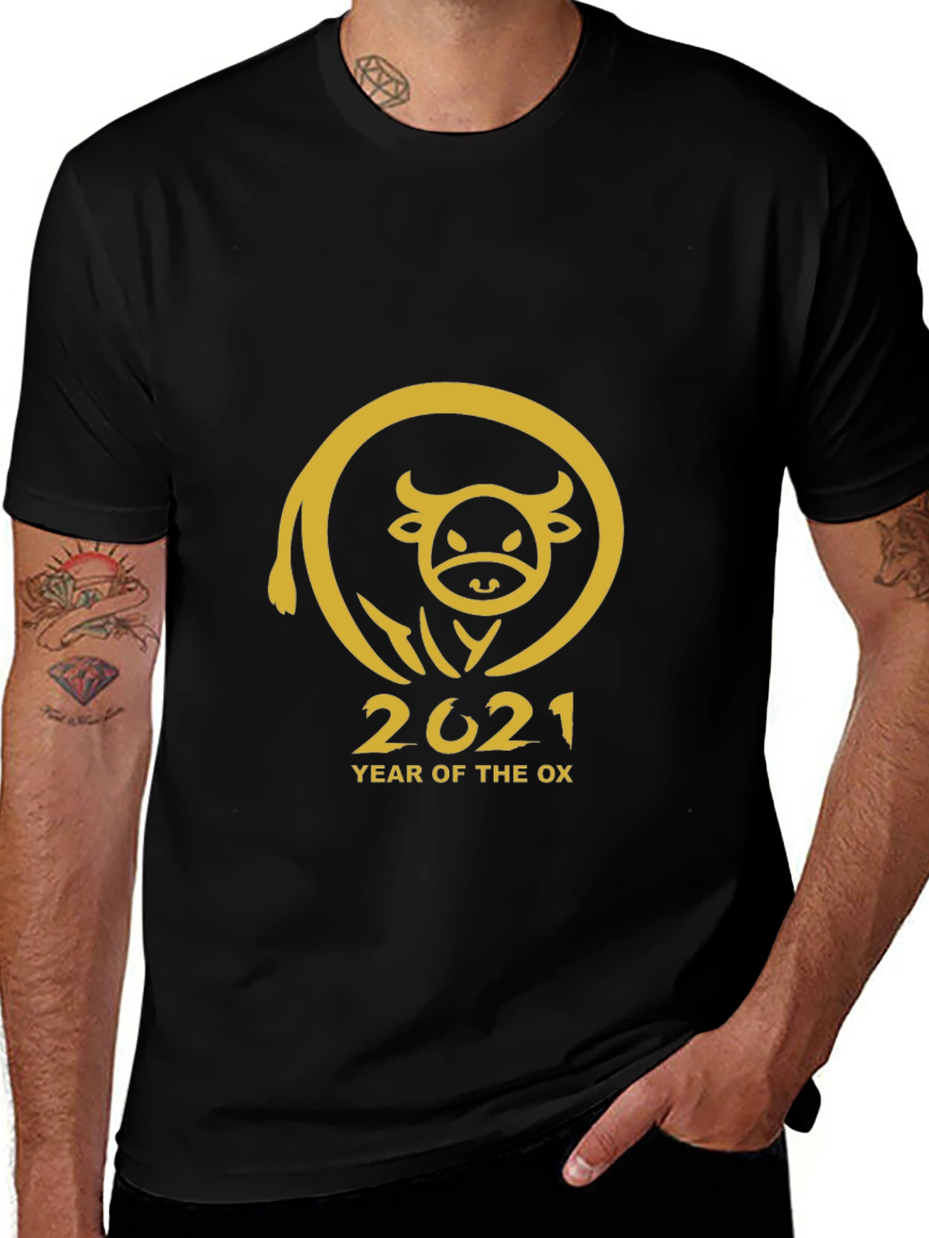 Year of the Ox 2021 Black T-Shirt