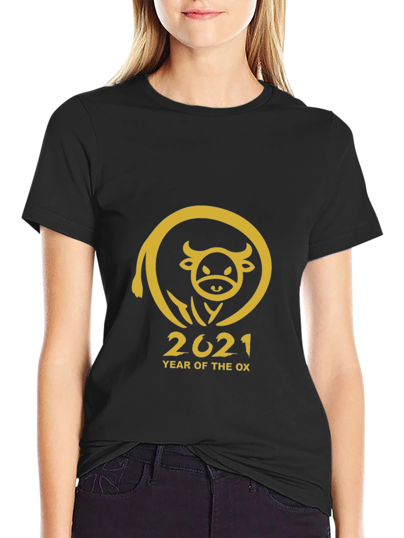 Year of the Ox 2021 Black T-Shirt