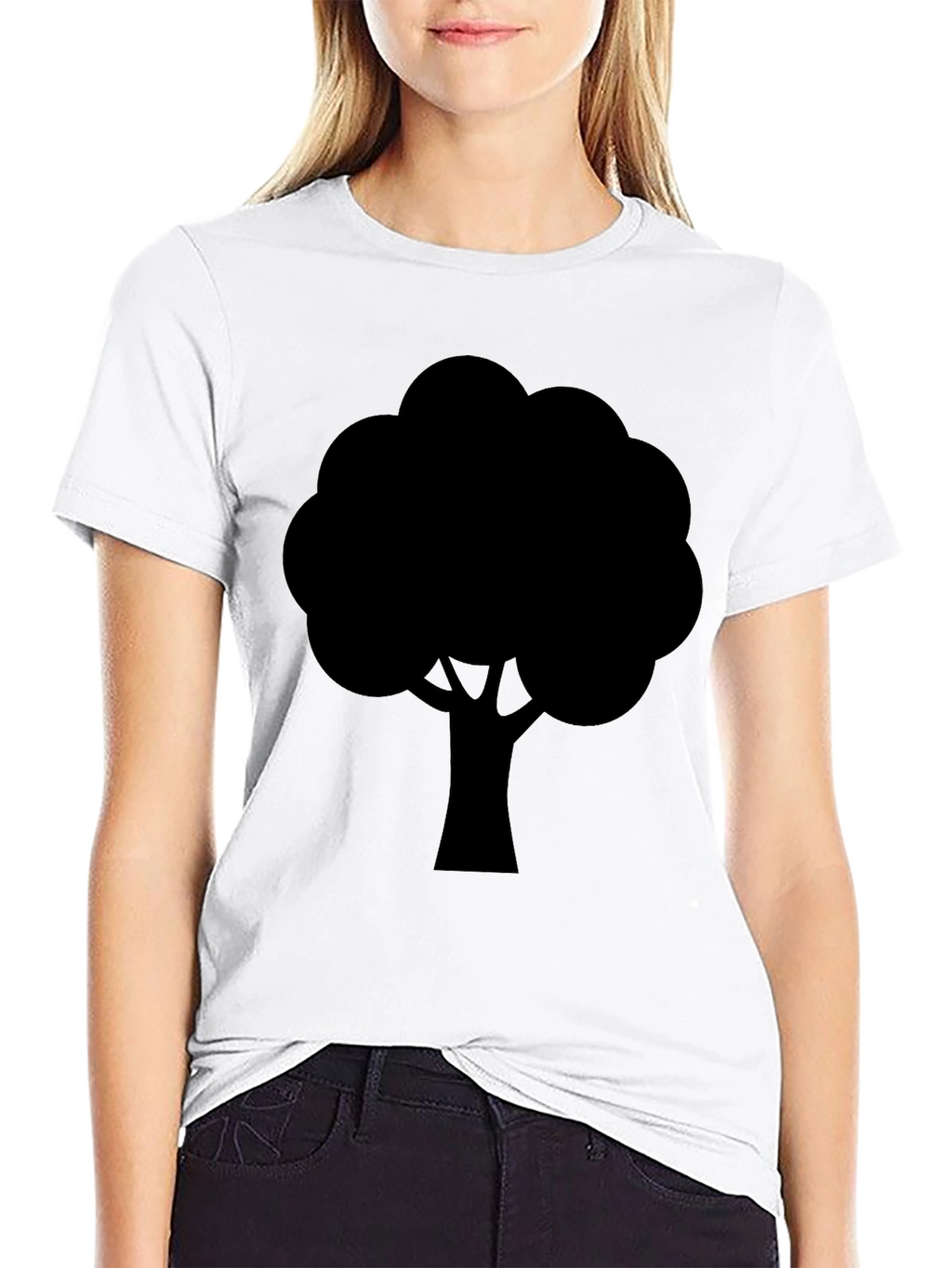 Black Tree Graphic Tee - Nature Inspired Casual Wear