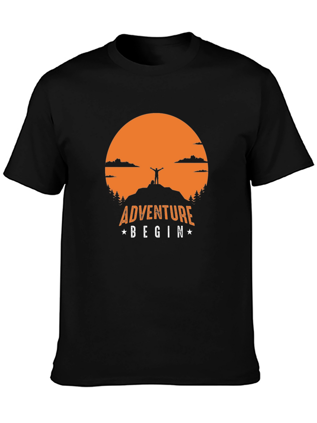 Adventure Begin T-Shirt | Mountain Top Graphic Tee