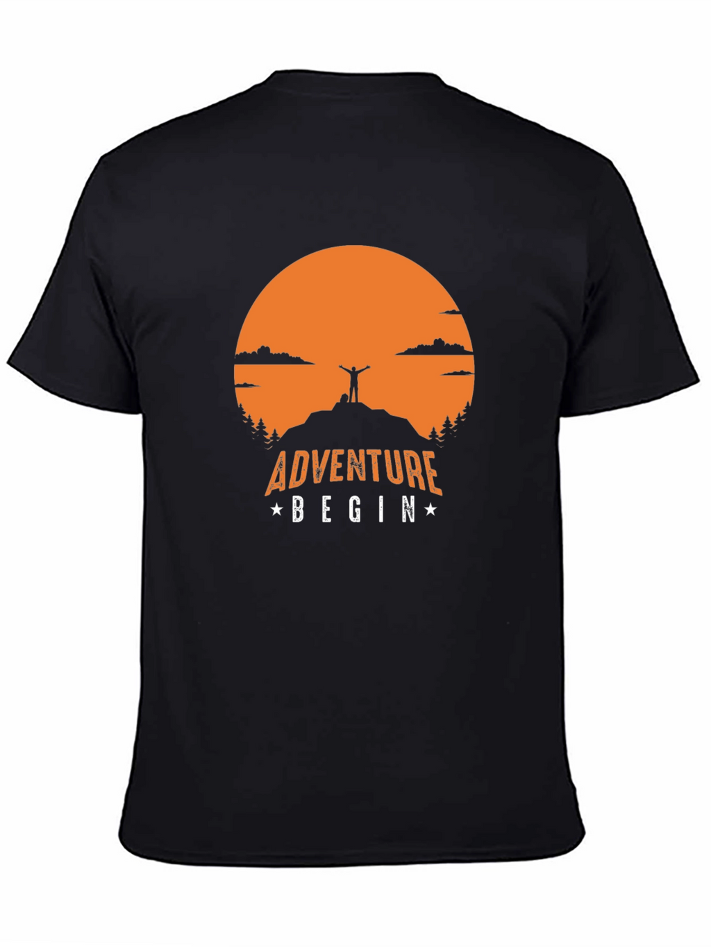 Adventure Begin T-Shirt | Mountain Top Graphic Tee