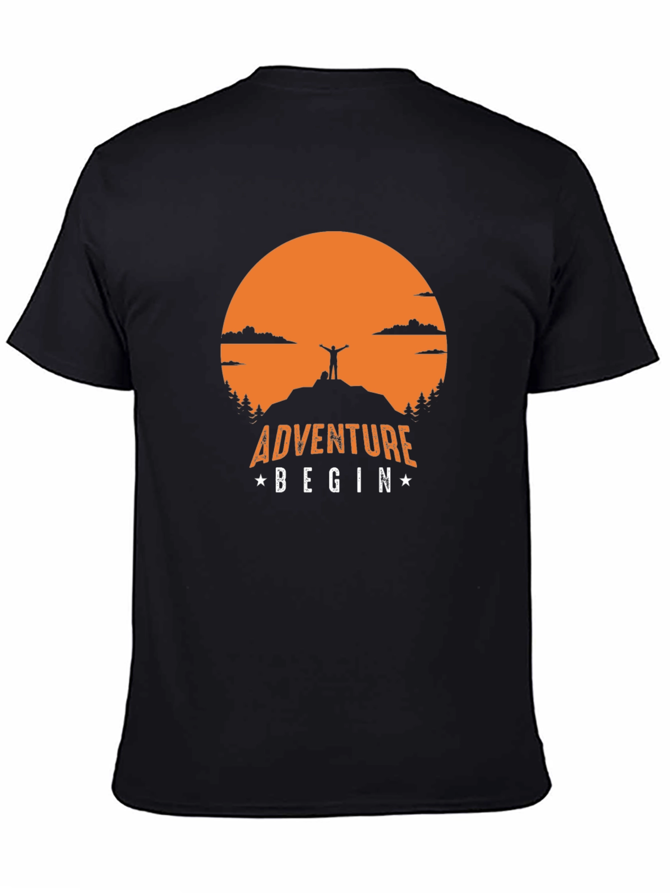 Adventure Begin T-Shirt | Mountain Top Graphic Tee