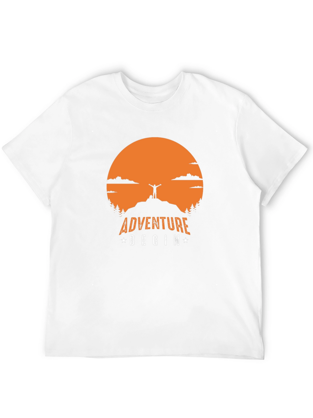 Adventure Begin T-Shirt | Mountain Top Graphic Tee