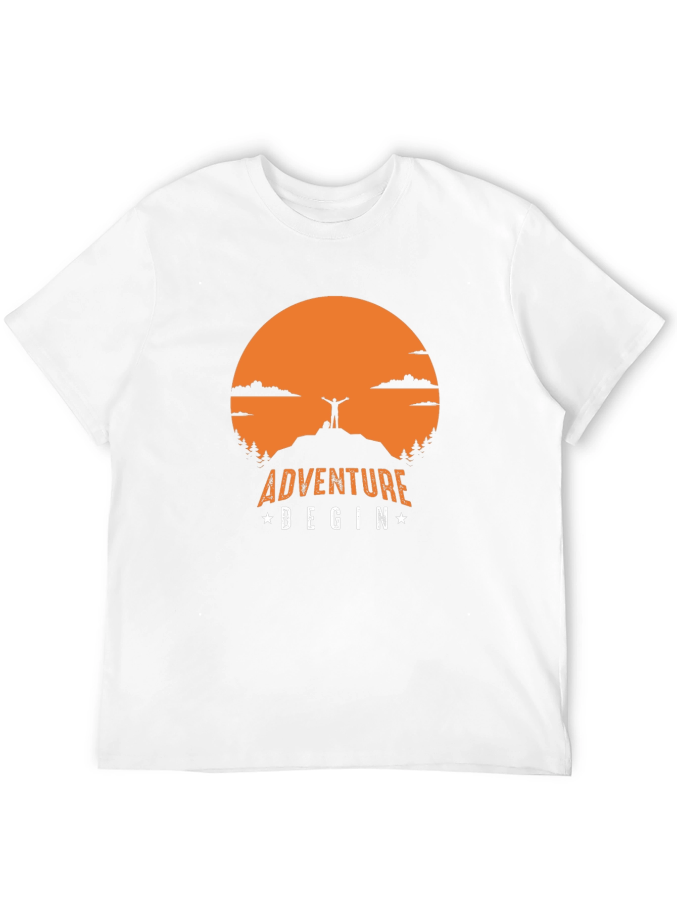 Adventure Begin T-Shirt | Mountain Top Graphic Tee