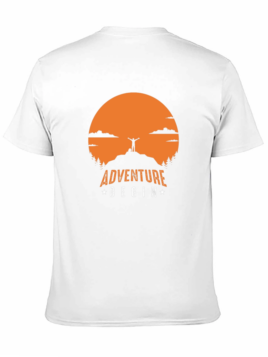Adventure Begin T-Shirt | Mountain Top Graphic Tee
