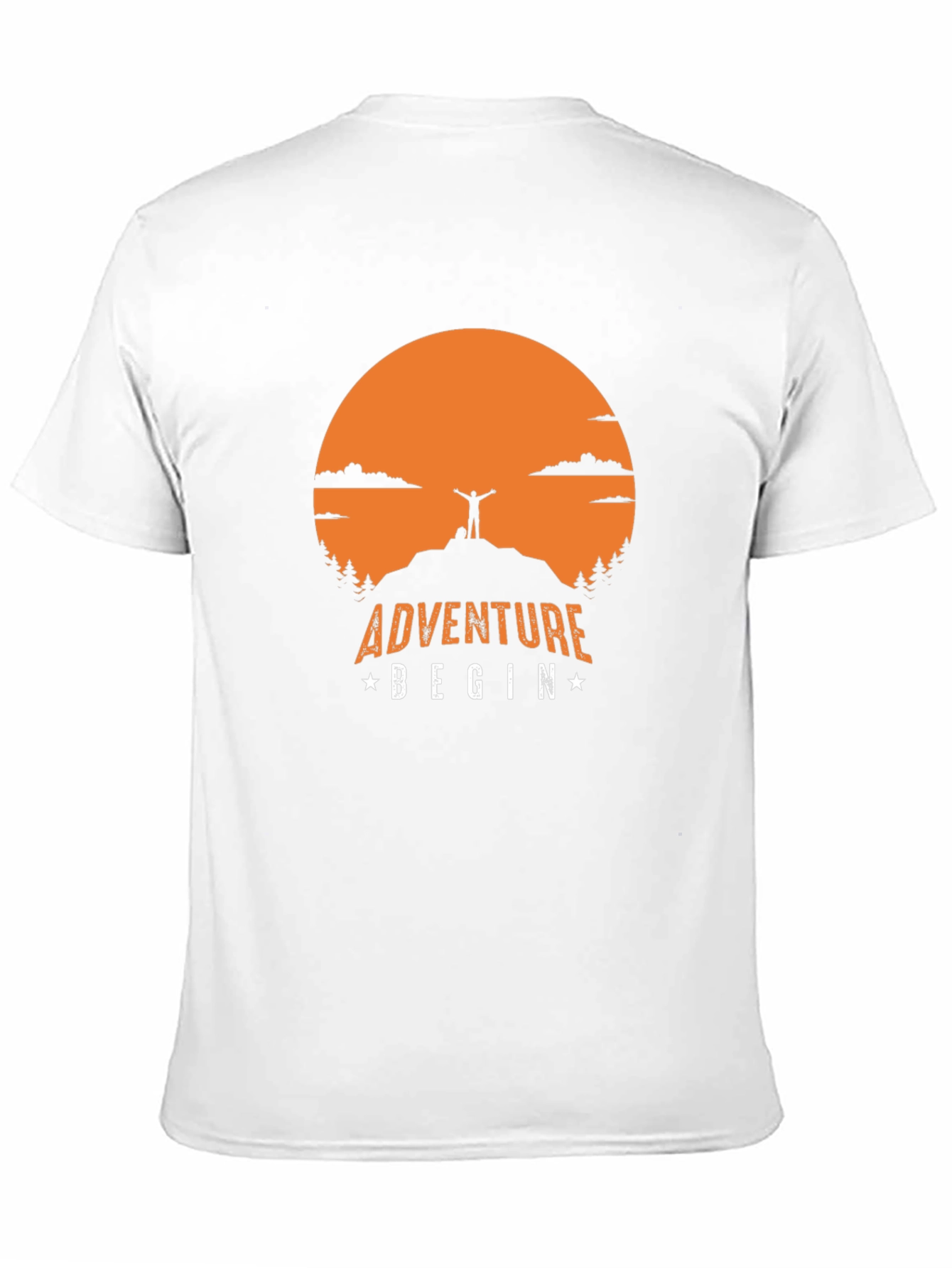 Adventure Begin T-Shirt | Mountain Top Graphic Tee