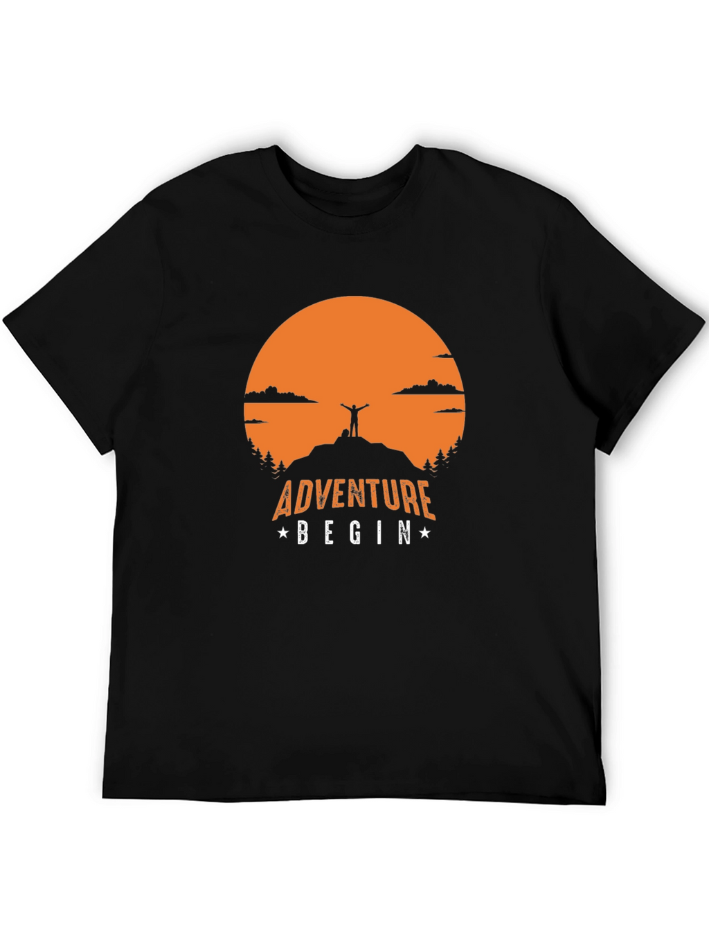Adventure Begin T-Shirt | Mountain Top Graphic Tee