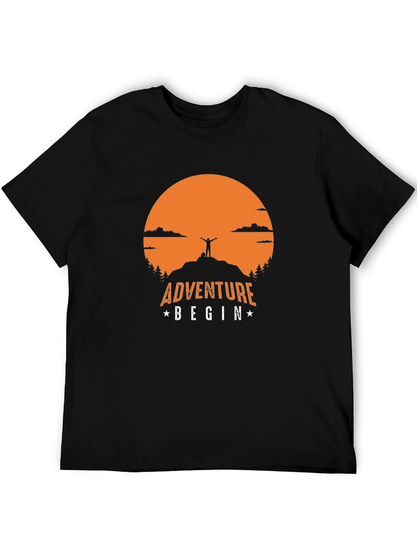 Adventure Begin T-Shirt | Mountain Top Graphic Tee