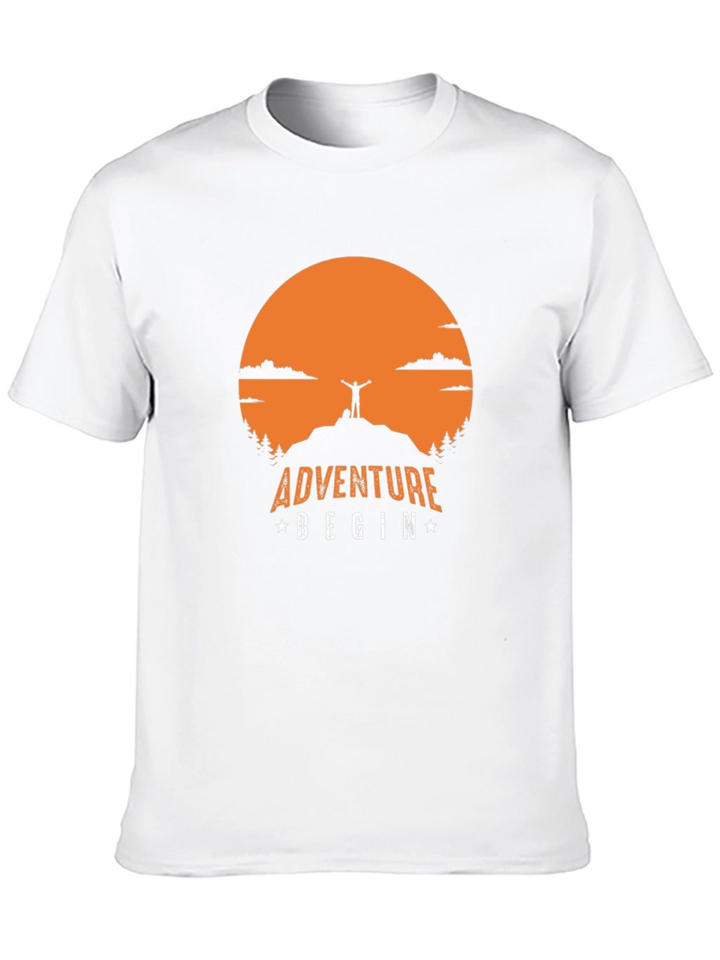 Adventure Begin T-Shirt | Mountain Top Graphic Tee