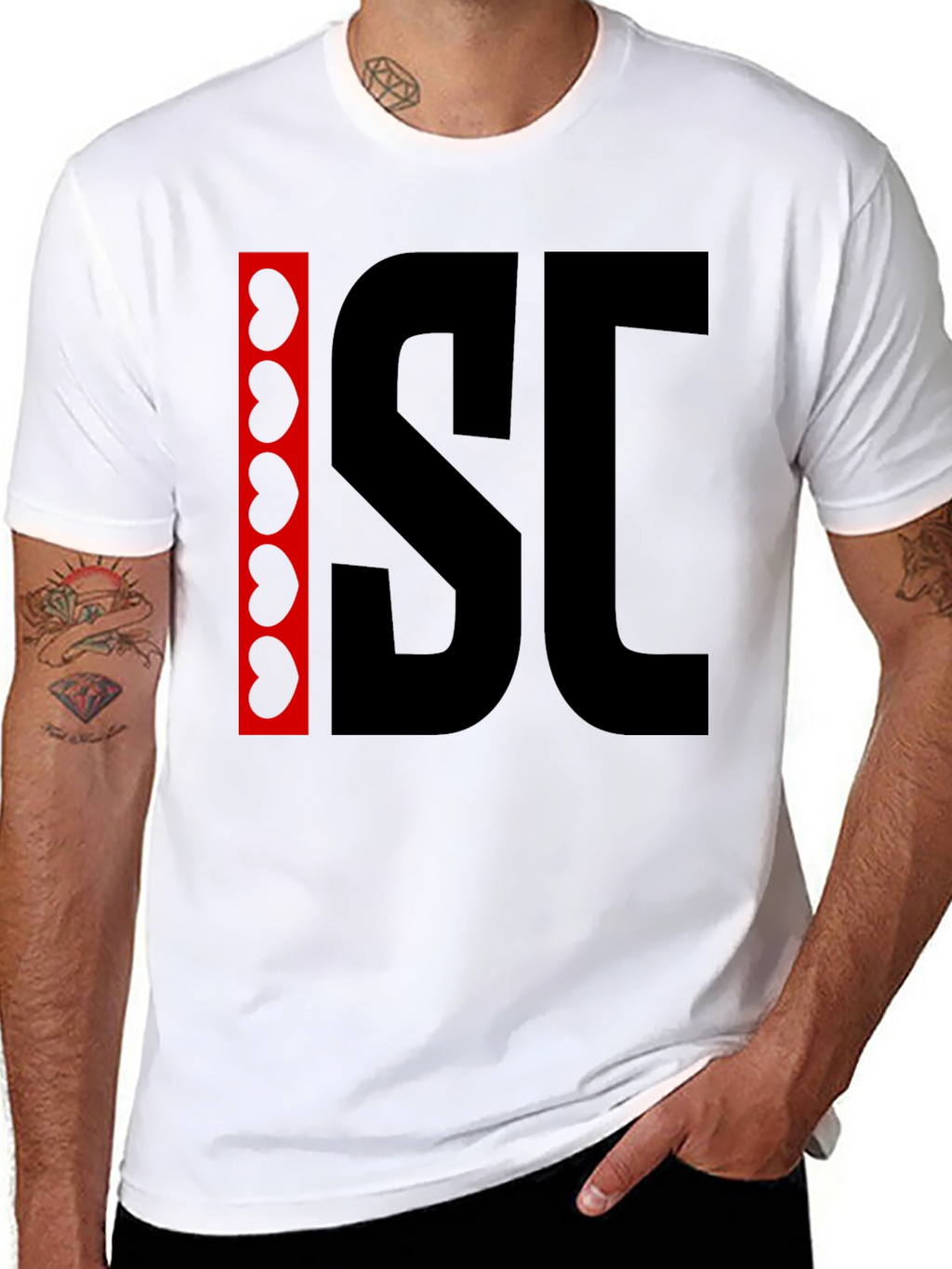 ISC T-Shirt - Bean Detail