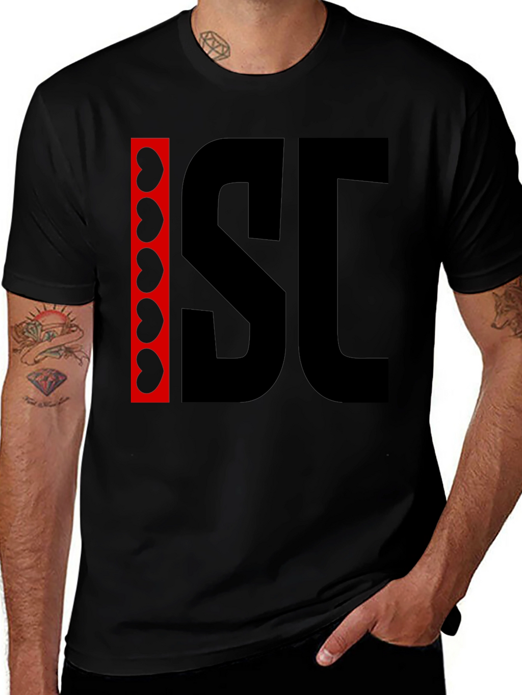 ISC T-Shirt - Bean Detail