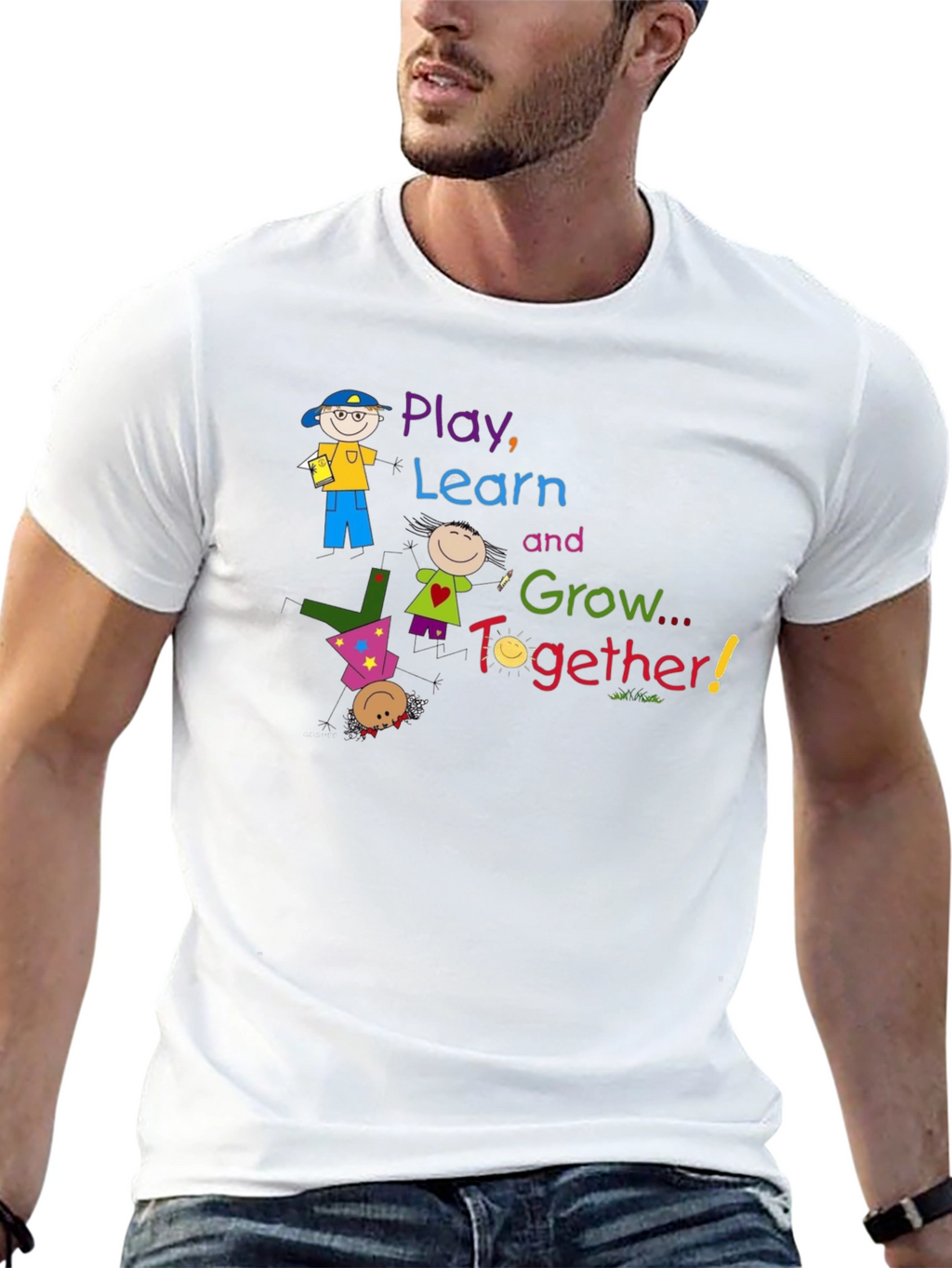Play Learn Grow Together Graphic T-Shirt