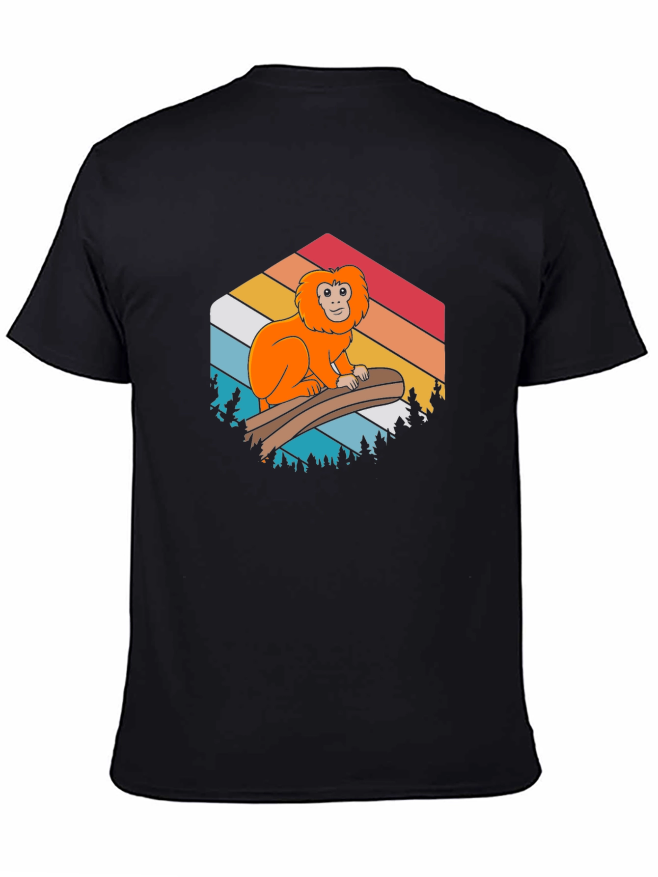 Golden Lion Tamarin Retro Style T-Shirt