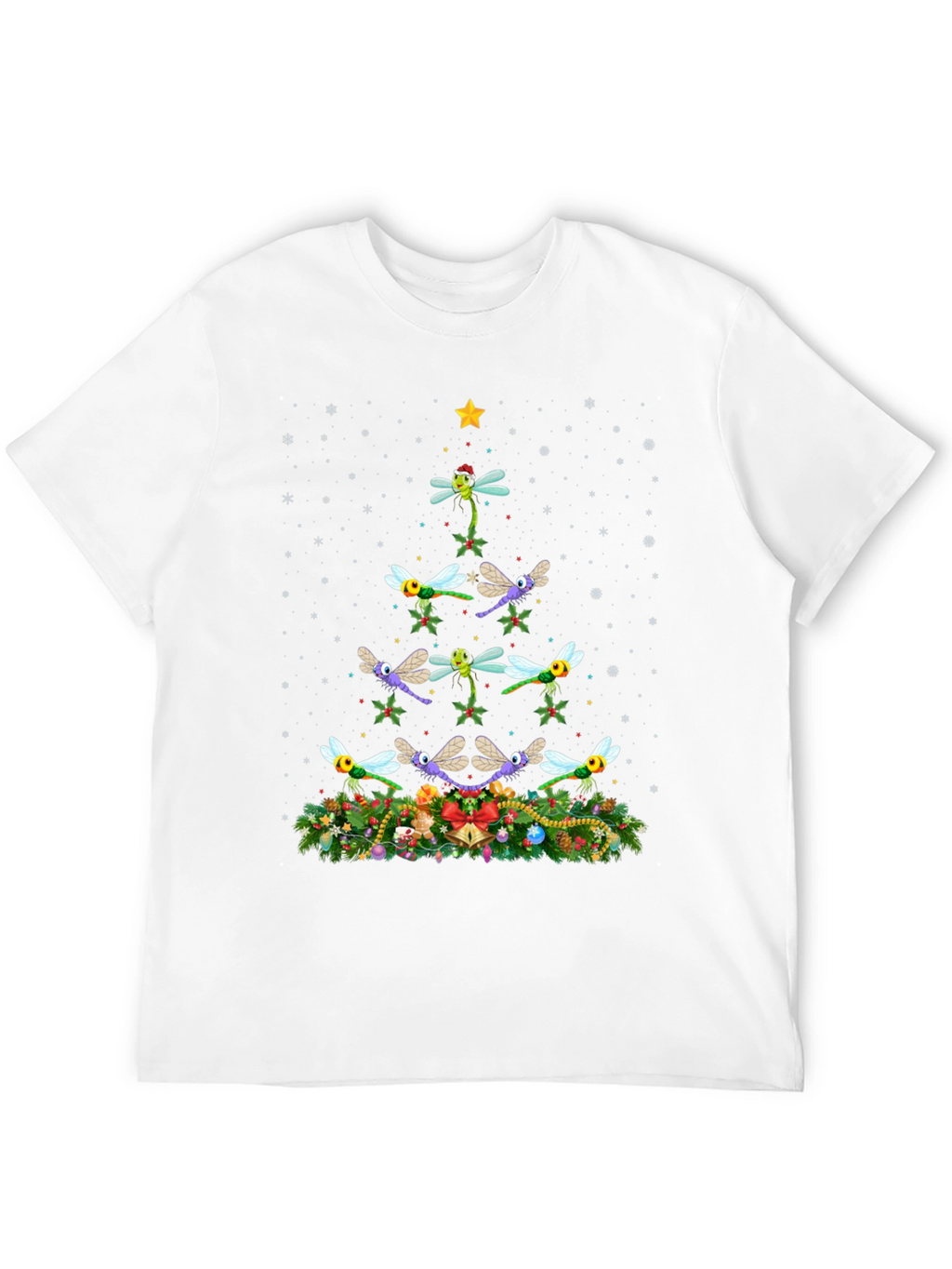 Dragonfly Christmas Tree T-Shirt