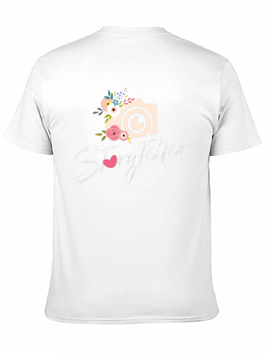 Storyteller Camera Floral Graphic Tee - Black