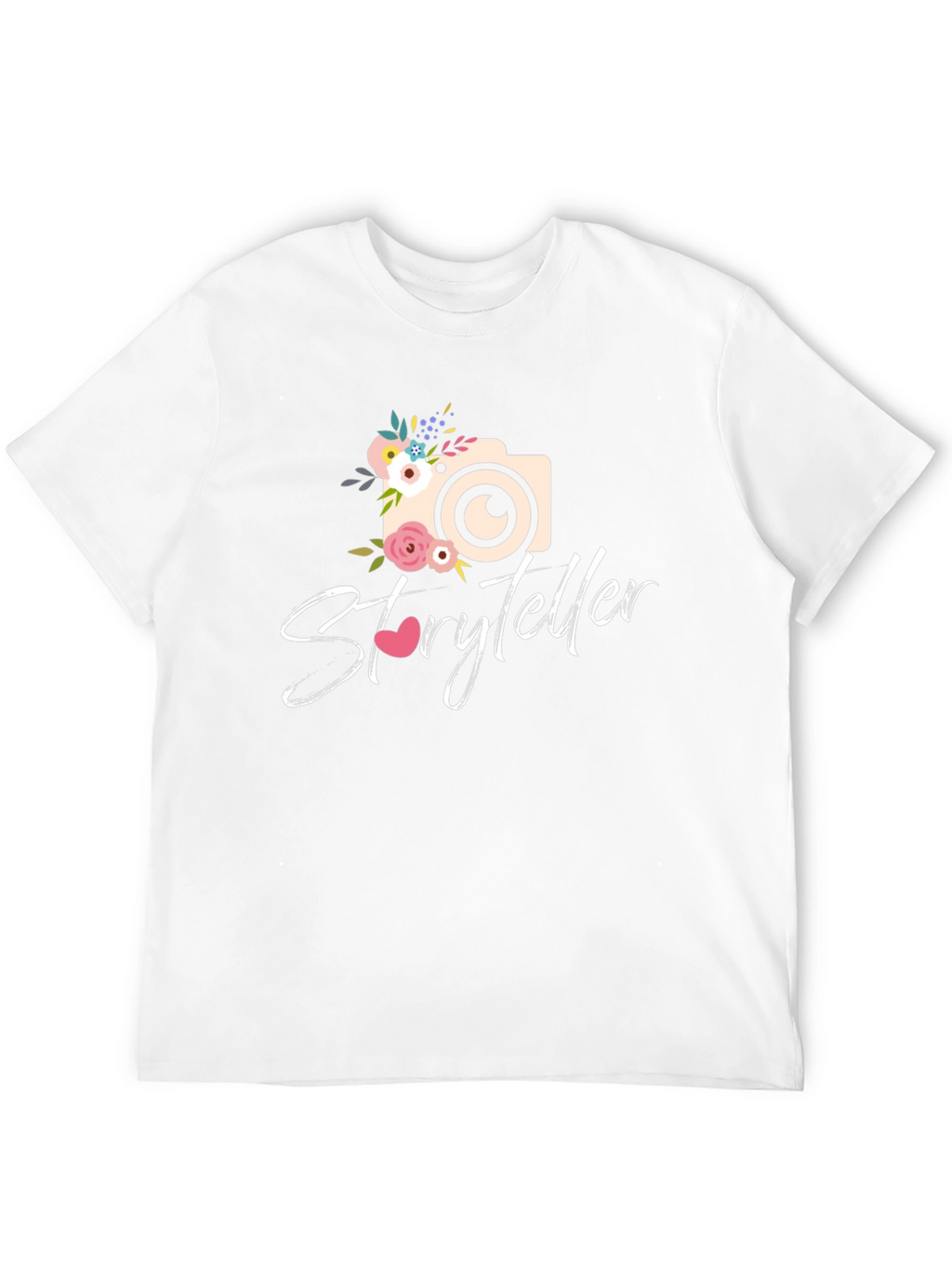 Storyteller Camera Floral Graphic Tee - Black