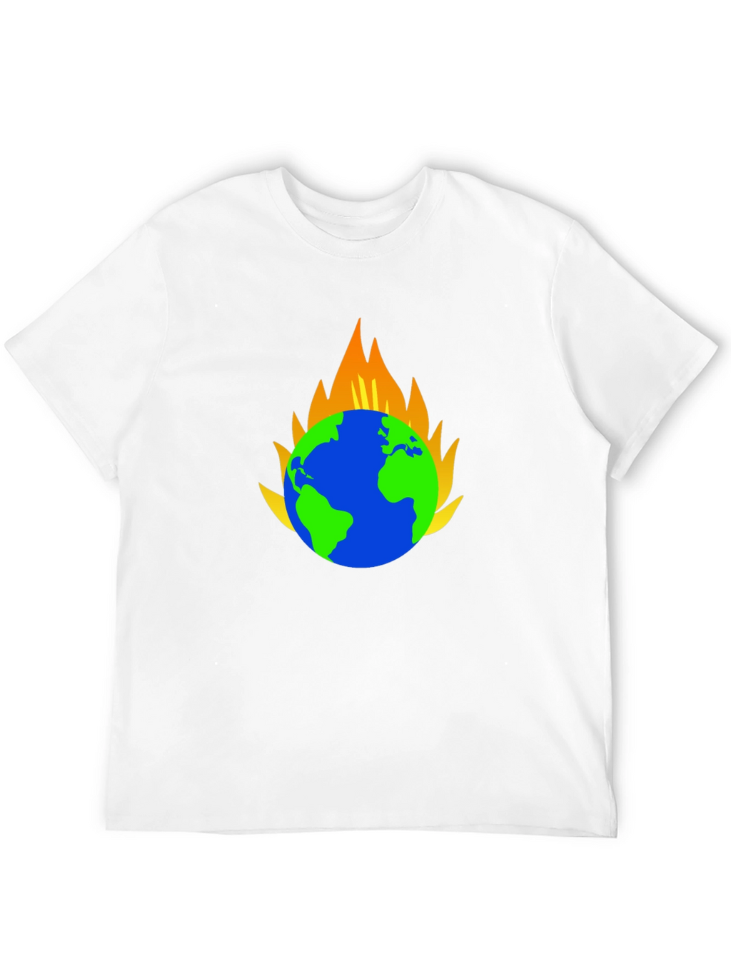 Earth on Fire Graphic T-Shirt - Black