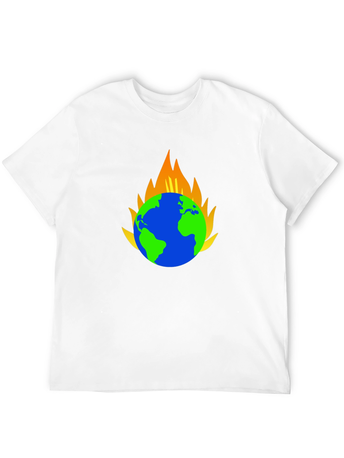 Earth on Fire Graphic T-Shirt - Black