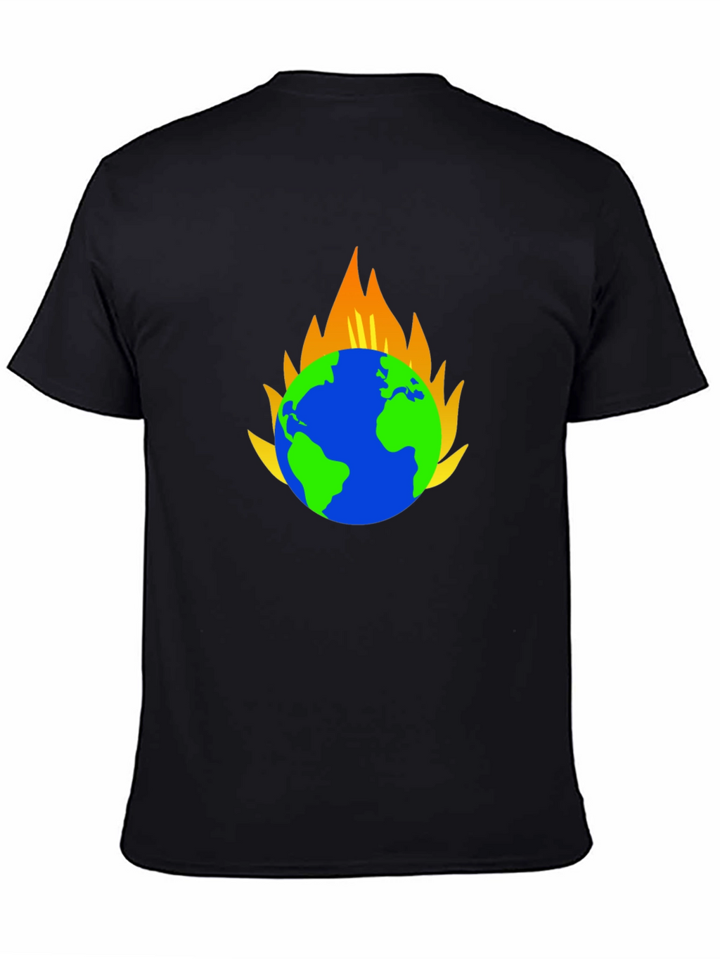Earth on Fire Graphic T-Shirt - Black