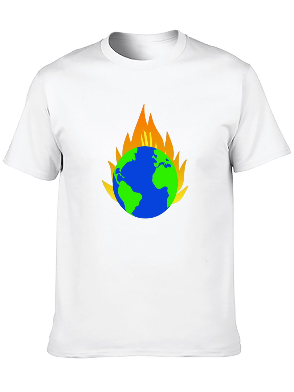 Earth on Fire Graphic T-Shirt - Black