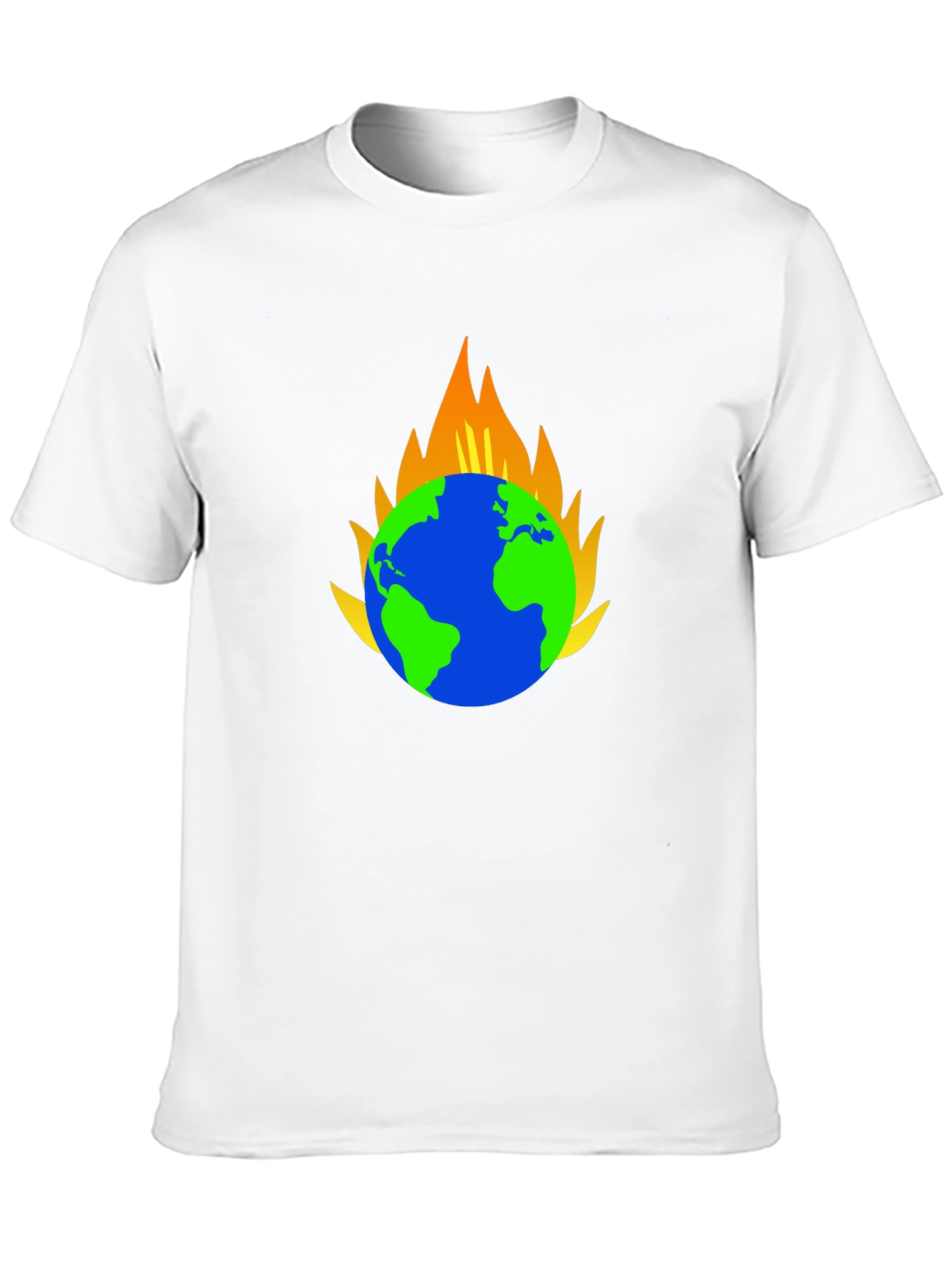 Earth on Fire Graphic T-Shirt - Black