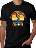 Introverted Crane Operator T-Shirt - Discuss Cranes!