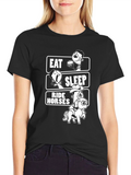 Eat Sleep Ride Horses Funny T-Shirt