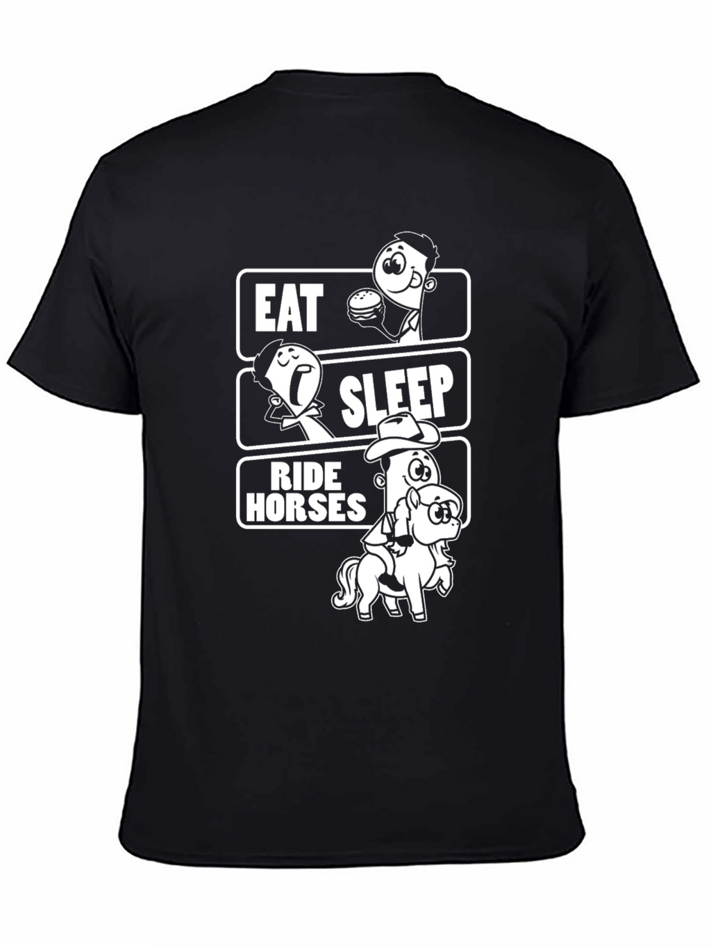 Eat Sleep Ride Horses Funny T-Shirt