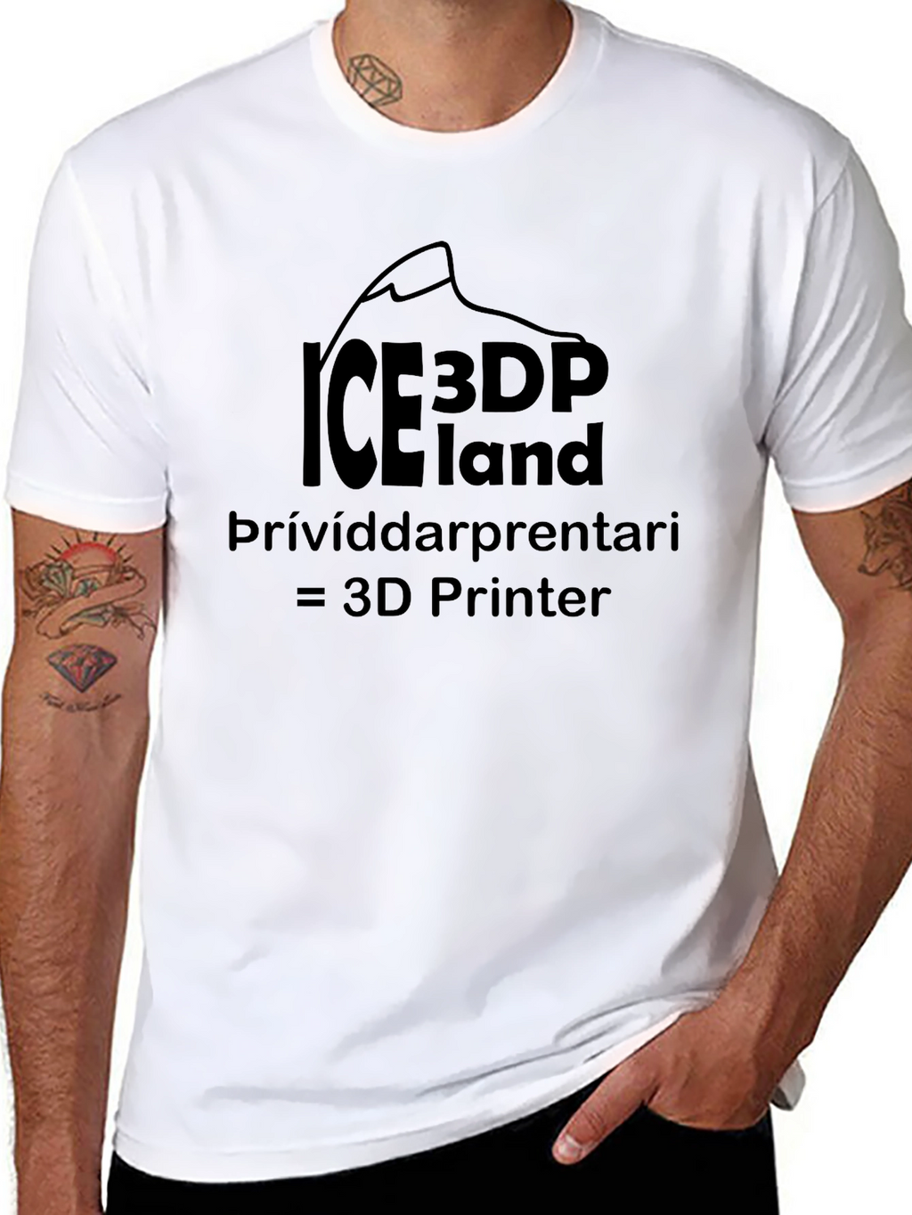 ICE3DP Iceland T-Shirt 3D Printer Tee