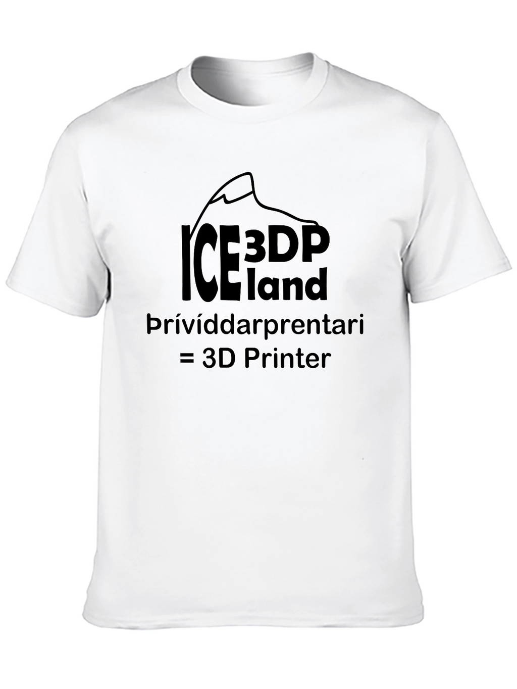 ICE3DP Iceland T-Shirt 3D Printer Tee