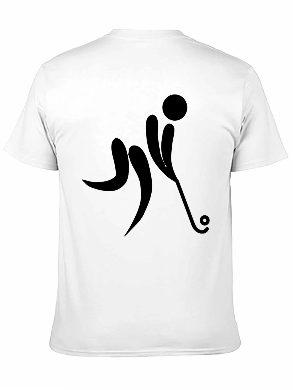 Black Hockey Player Graphic T-Shirt