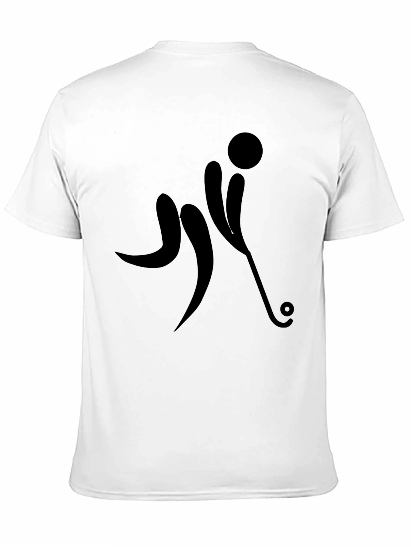 Black Hockey Player Graphic T-Shirt