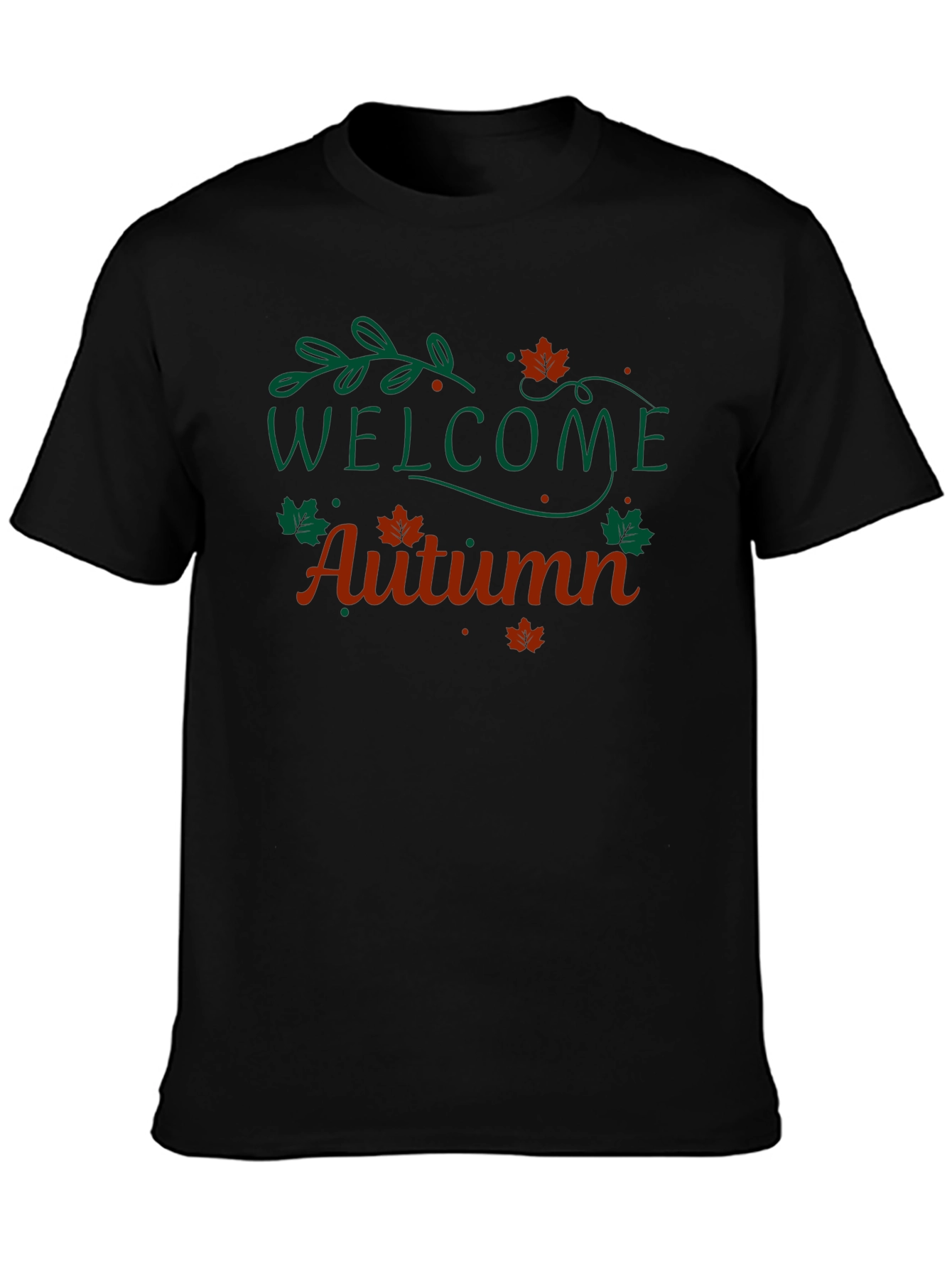 Welcome Autumn Black T-Shirt