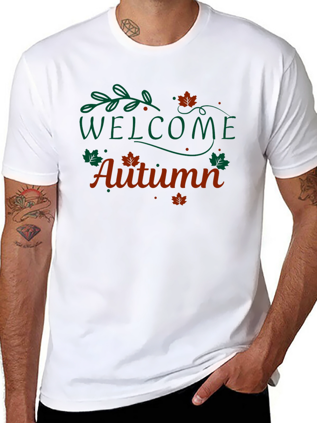Welcome Autumn Black T-Shirt