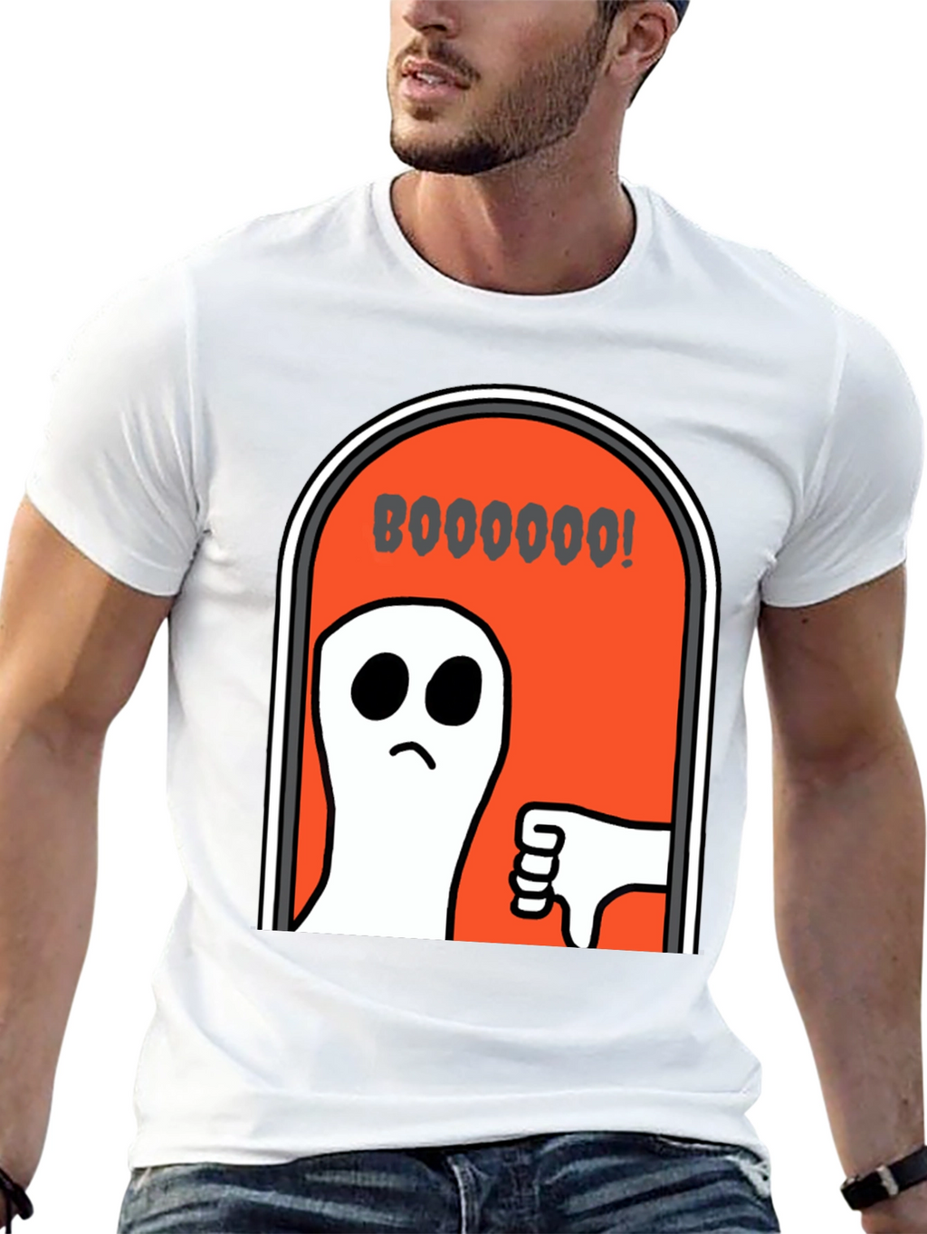 Boo Ghost Humor Graphic T-Shirt